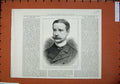 Original Old Antique Print 1886 Marquis Londonderry Lord Lieutenant Ireland Man
