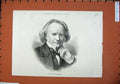 Original Old Antique Print 1886 Portrait Mr Webster Artist Man 19th