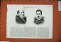 Old Antique Print 1886 Hatton Musical Composer Earl Dalkeith Men Portrait 19th