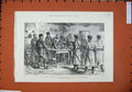 Old Antique Print 1886 Bulgarian Crisis Conspirators Priest Beckovazt Men 19th