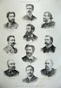 Old Antique Print 1887 French Painters Vallon Muller Duran Flameng Fleury 19th