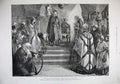 Old Antique Print 1887 Royal Institute Costume Ball Castle Carnarvon Art 19th