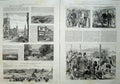 Original Old Antique Print 1887 Dorchester Roman Ampitheatre Show Cattle Sheep