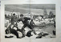 Antique Old Print 1887 Seal Hunting Arctic Regions Ice Men Ships Fine Art 19th