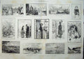 Old Antique Print 1887 Water Colour Painters Bermondsey Lambeth Palace 19th
