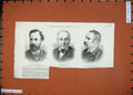 Original Old Antique Print 1887 Manchester Men Lee Bapty Alderman Curtis Wood