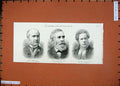 Original Old Antique Print 1887 Lawley Parker Thomas Martineau Orford Smith Men