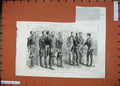 Old Antique Print 1887 Reception British Naval Officers Mikado Japan Men 19th