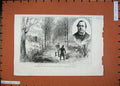 Original Old Antique Print 1887 Franco-German Frontier Incident Schnaebele Men