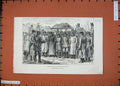 Original Old Antique Print 1887 Russian Nihilists Road Siberia Army War Horses