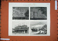Original Old Antique Print 1887 Queen'S Jubilee Bombay Elphinstone Castle Ship