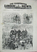 Old Antique Print 1887 Prince Wales Apprentices Exhibition Peoples Palace 19th