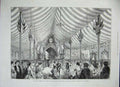 Old Antique Print 1887 Queen'S Jubilee Ball Guildhall London Dancing Art 19th