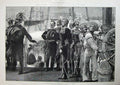 Old Antique Print 1887 Queen Jubilee Spithead Yacht Ship Victoria Albert 19th