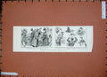 Old Antique Print 1887 Christmas Dinner Sandwich Men Soho Presents Gifts 19th