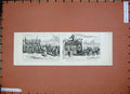 Original Old Antique Print 1887 Queen Jubilee Festival Malvern Floral Car Oxen