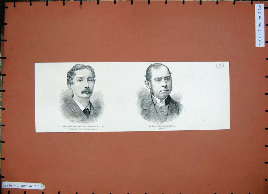 Old Antique Print 1887 Maxwell Melvill Bombay George Fordham Jockey Man 19th