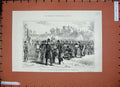 Old Antique Print 1887 Volunteer Medical Staff Corps Lambeth Palace Army 19th