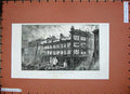 Old Antique Print Fire Whiteley'S Queens-Road Bayswater Ruins Flames 1887 19th
