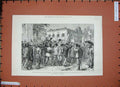 Original Old Antique Print Queen'S Jubilee Celebration Natal 1887 Natives Siers