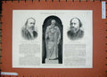 Old Antique Print 1887 Statue Lord Iddesleigh Exeter Beresford-Hope Bell 19th