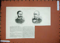 Original Old Antique Print 1887 Major Kennedy Madras Lord Wolverton Men Liberal