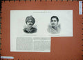 Original Old Antique Print 1887 Maharajah Kuch Behar India Maharanee Lady Man