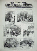 Old Antique Print 1888 Art Paintings Royal Academy Exhibition Stone Lucas 19th