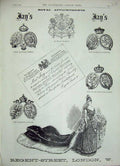 Original Old Antique Print 1888 Royal Appointments Queen Empress Germany Hesse