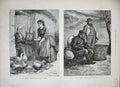 Old Antique Print 1888 Ireland Breeding Poultry Seed Potatoes Men Farming 19th