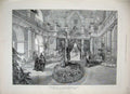 Original Old Antique Print 1888 Orangery Palace Charlottenburg Berling Germany