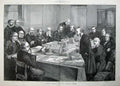 Antique Old Print 1888 Cabinet Council Foreign Office Stanley Balfour Men 19th