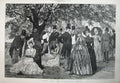 Old Antique Print 1888 Garden Party Marlborough House Woodville Fine Art 19th