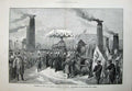 Old Antique Print 1888 Funeral German Emperor Berlin Procession Linden 19th