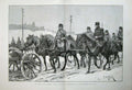 Old Antique Print 1888 Siers Austrian Army Russian Frontier Cracow War 19th