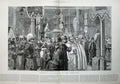 Original Old Antique Print 1888 Exhibition Vatican Pope'S Jubilee Gifts Siers