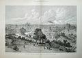 Old Antique Print 1888 Glasgow Internationl Exhibition Building Scotland 19th