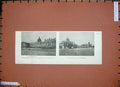 Original Old Antique Print 1888 Palace Emperor Friedrichskron Architecture Art
