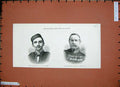 Old Antique Print 1888 Men War Fanu Williamson Admiral Montagu O'Reilly 19th