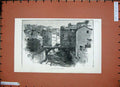 Original Old Antique Print 1888 View Town San Remo Buildings Bridge City Art
