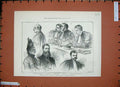 Original Old Antique Print 1888 Court Trial Wilson Paris Judges Ratazzi Lombard