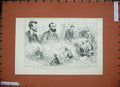 Original Old Antique Print 1888 Court Trial Cuninghame Graham John Burns Bailey