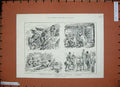 Original Old Antique Print 1888 Brigandage Bulgaria War Siers Servian Frontier