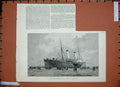 Original Old Antique Print 1888 Channel Steam Boat Invicta Ashore Calais France