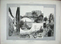 Old Antique Print 1888 Hyeres France Rue Paradis Costebelle Quartier Paul 19th
