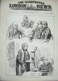 Old Antique Print 1888 Sir Spencer Wells Royal College Surgeons Lecturer 19th