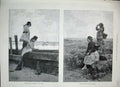 Old Antique Print 1888 Seaside Children Mussel Gatherers Beach Fine Art 19th