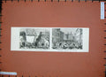 Original Old Antique Print 1888 Montreux Resevoir Flood People Buildings 19th