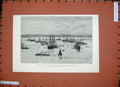Old Antique Print 1888 Ship Manouvres Portland Admiral Sir George Tryon 19th