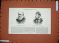 Original Old Antique Print 1888 Rev. Charles Rhind Missionary Clarence Lindsay